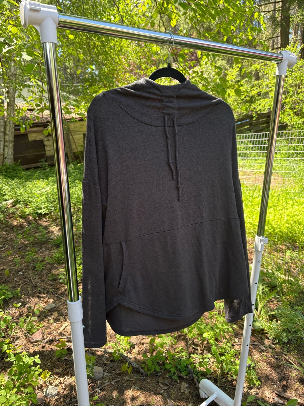 Prana XL Dark Charcoal Pullover Sweatshirt